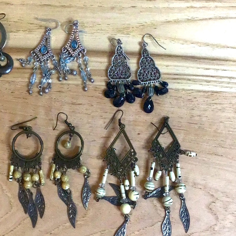 6 Piece Boho Dangle Earrings Bundle - image 3